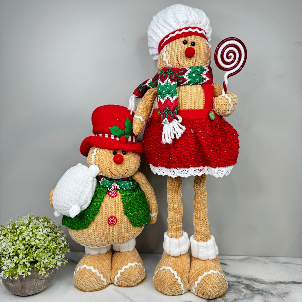 Telescopic Standing Christmas Decor - Gingerbread #2 - PREORDER 10/3-10/6
