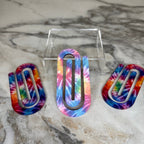 Jumbo Paperclip - Glitter Tie Dye