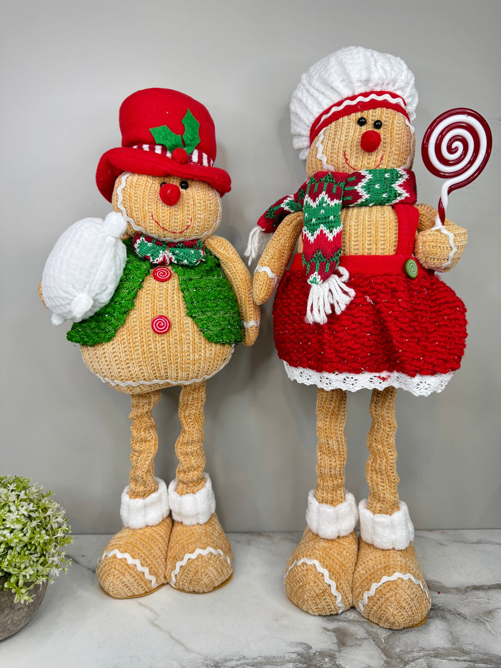 Telescopic Standing Christmas Decor - Gingerbread #2 - PREORDER 10/3-10/6