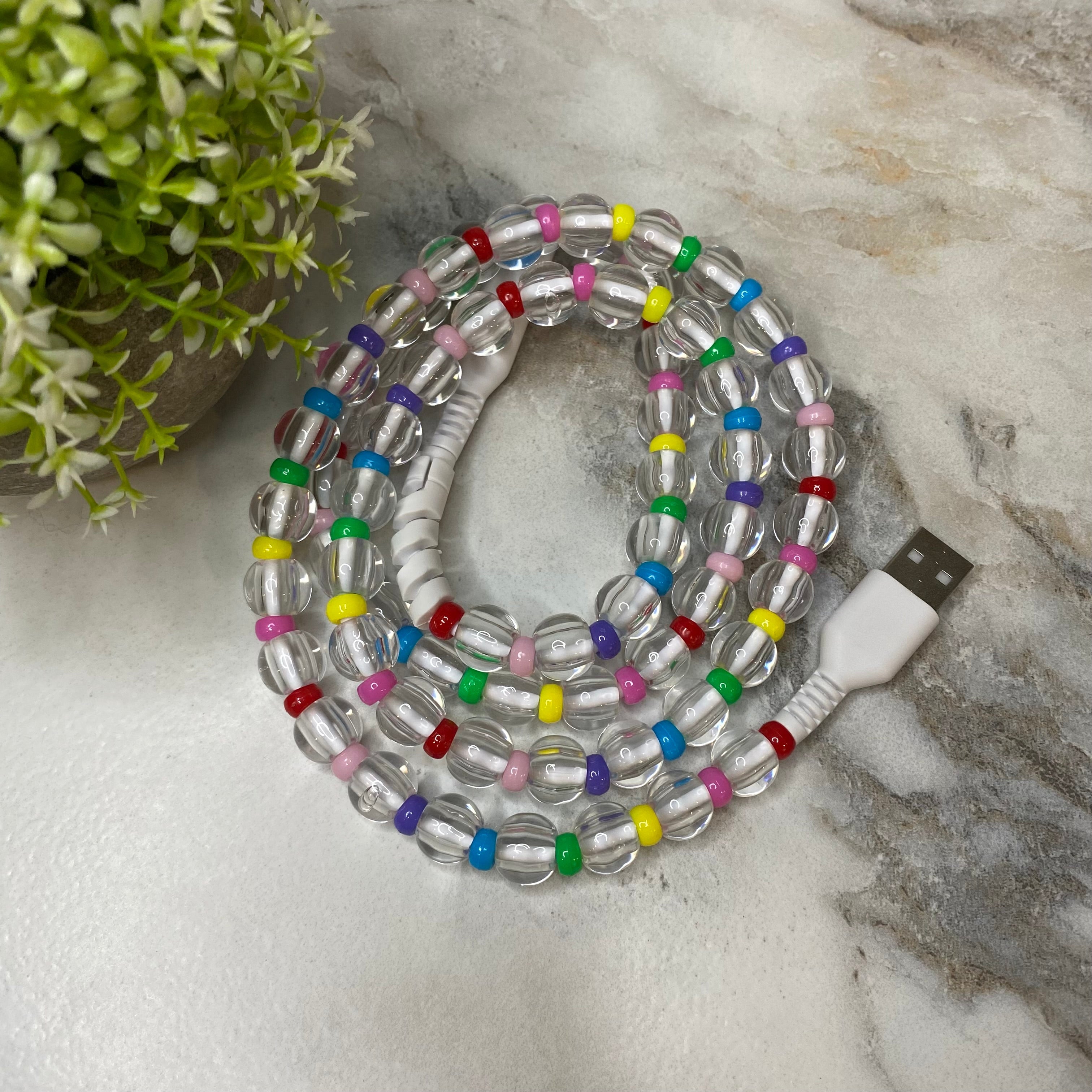Charging Cord - Beaded #2 - PREORDER