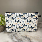 Pouch - Blue Shark on White
