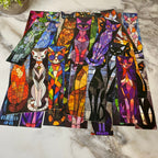 Bookmark - Cats Stained Glass Mix