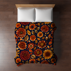 Blanket - Halloween - Moody Crimson Floral - PREORDER