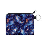 Mini Pouch - Feather Blue Galaxy