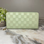 Wallet - Faux Leather - Checkered