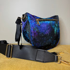Roni - Nylon Crossbody - Blue Green Purple Galaxy