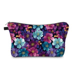 Pouch - Floral Pink Purple Aqua