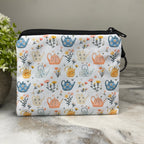 Mini Pouch - Floral Teapots