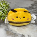 Coin Pouch Keychain - Velour - Bee
