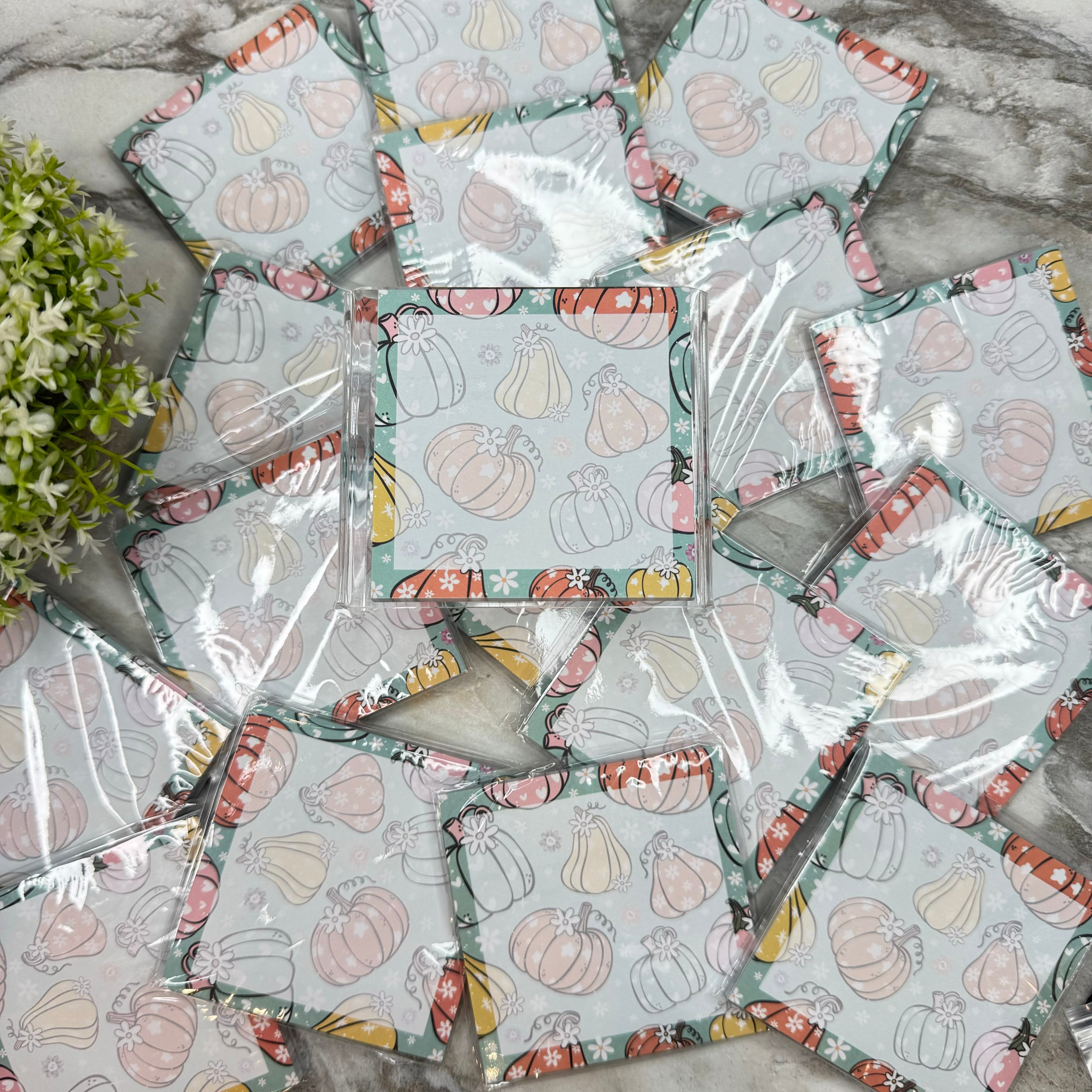 The Sticky Note Collection - Halloween Pumpkin Fall Floral