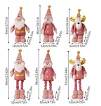 Telescopic Standing Christmas Decor - Pink & Gold - PREORDER 10/3-10/6