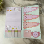 Sticky Note Booklet Set - Axolotl