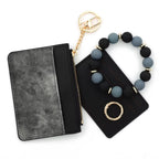 Denim Suede Bracelet Keychain & Card Holder Wallet - PREORDER
