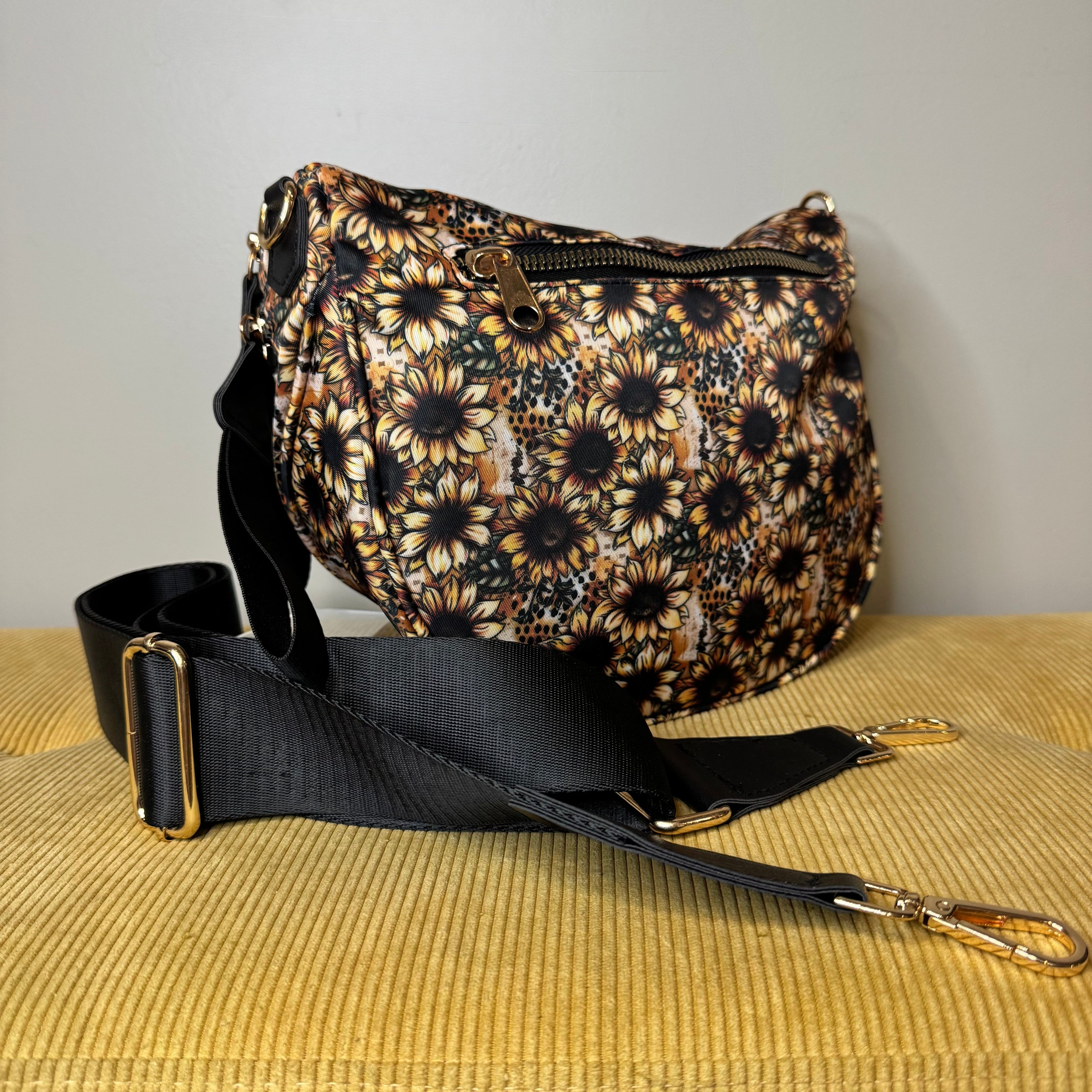 Roni - Nylon Crossbody - Sunflower Dot