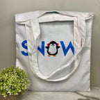 Tote Bag - Christmas/Hanukkah - #45 - Snow Penguin