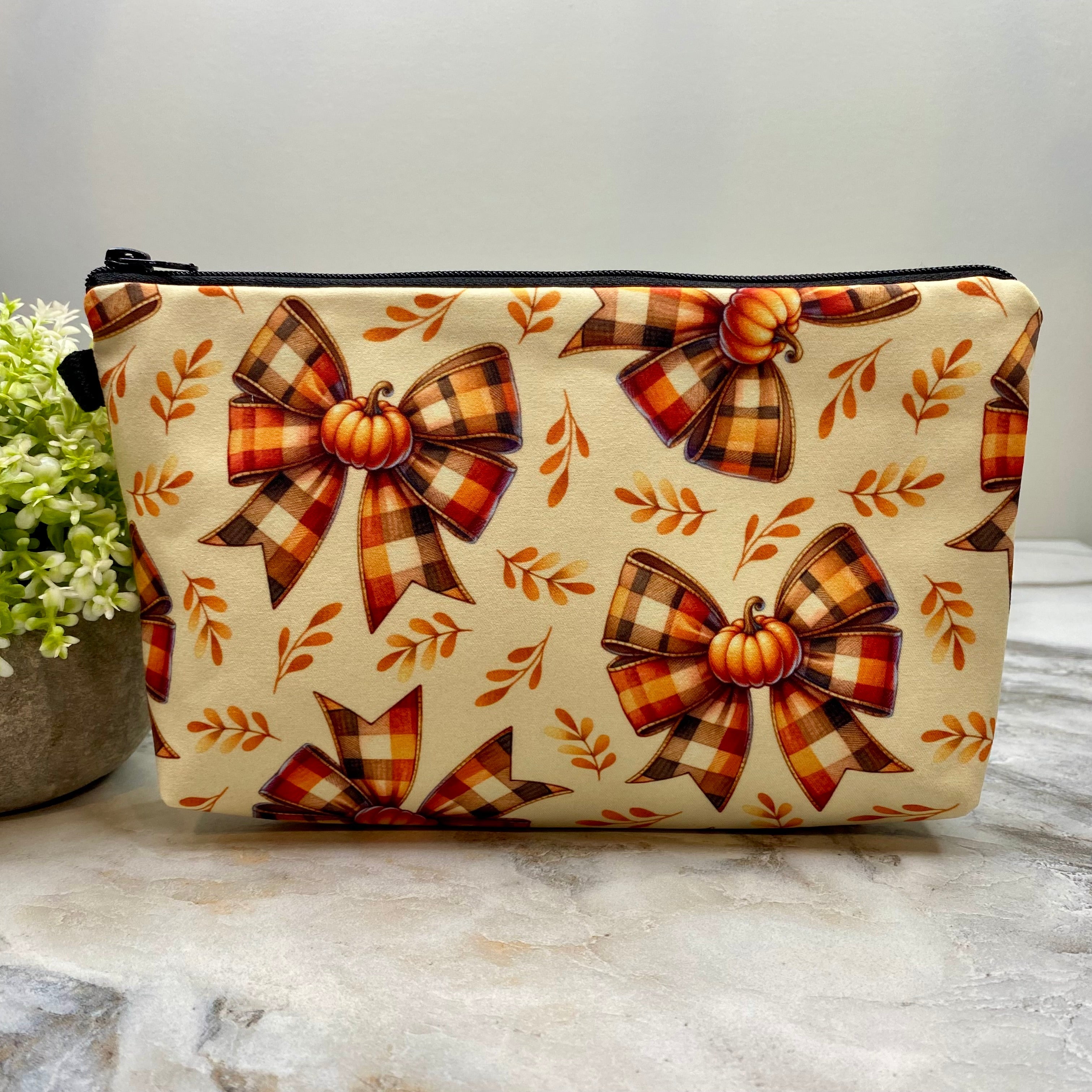 Pouch -  Halloween Fall - Pumpkin Bow