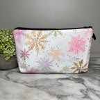 Pouch - Christmas - Pink Snowflake