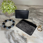 Denim Suede Bracelet Keychain & Card Holder Wallet - PREORDER