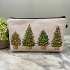 Pouch - Holiday Christmas - 4 Trees
