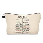 Pouch - Book, Library Due Date