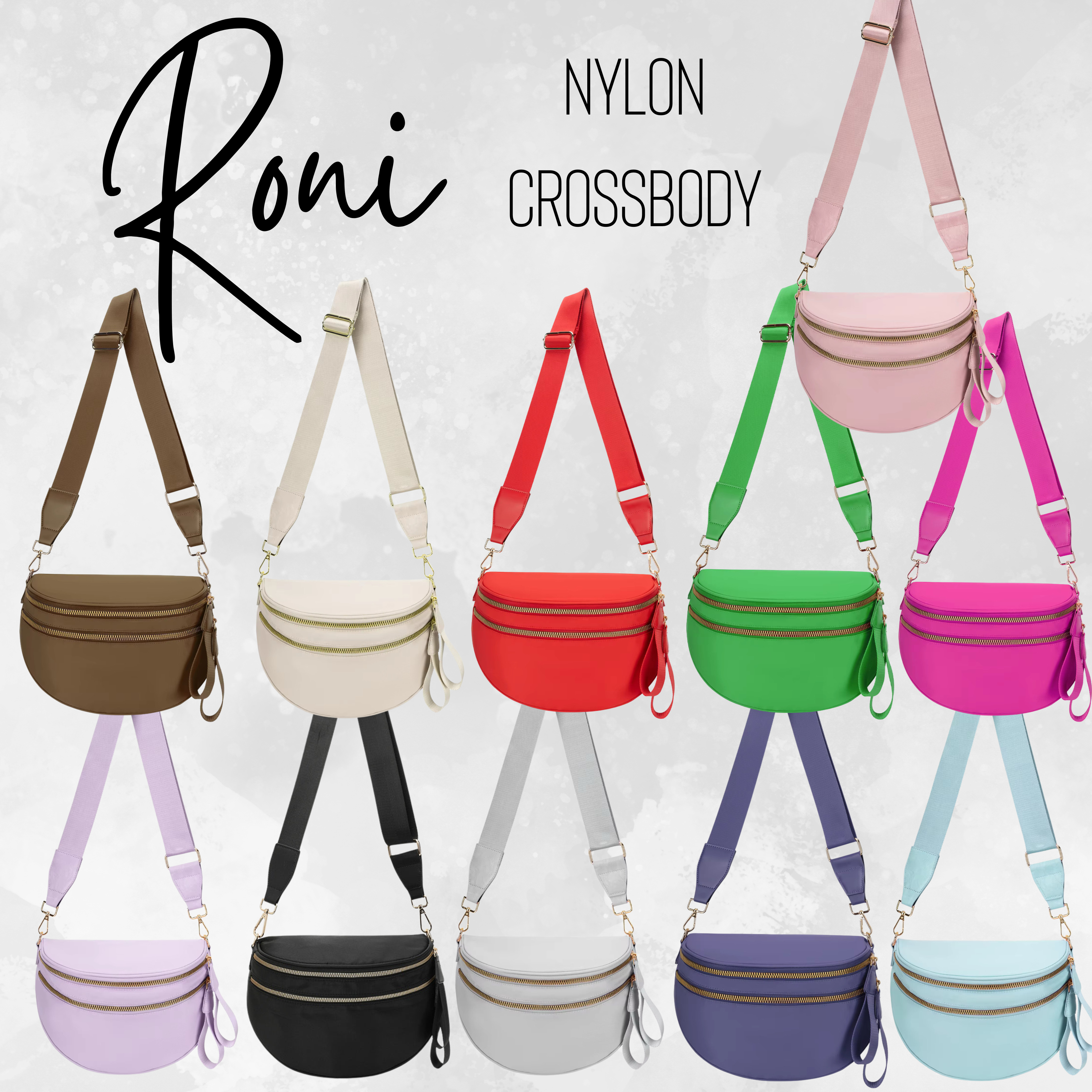 Roni - Solids - Nylon Crossbody