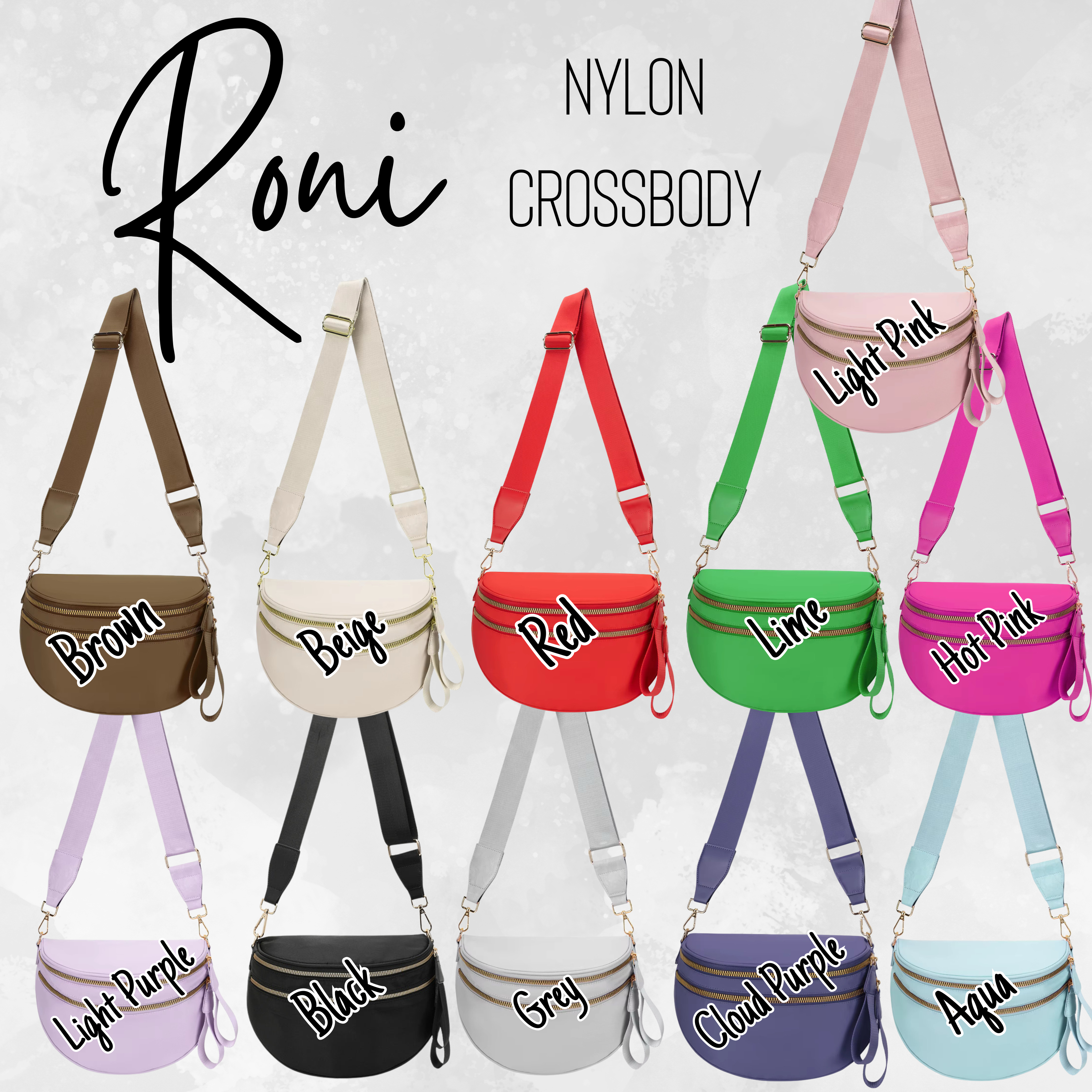 Roni - Solids - Nylon Crossbody