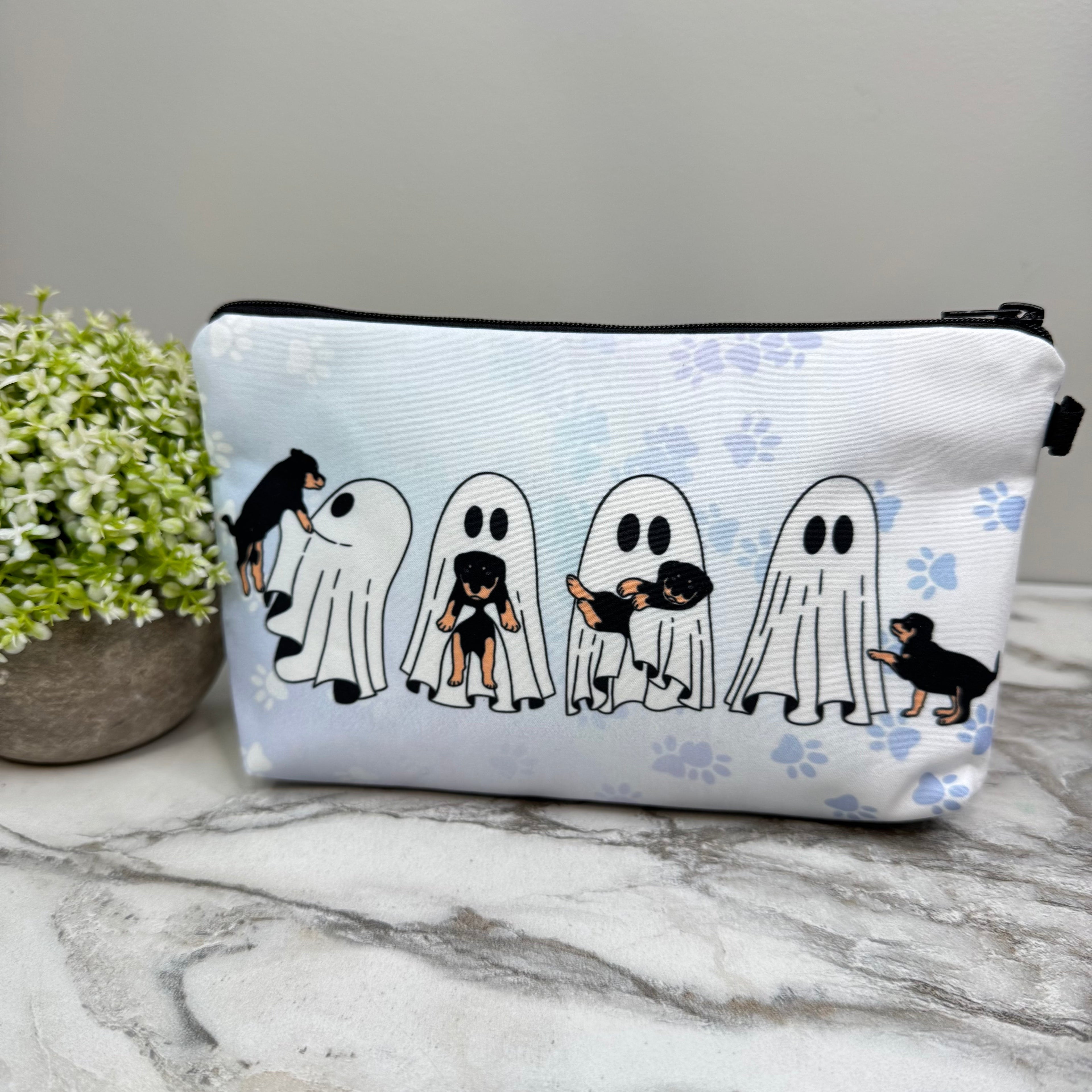 Pouch - Halloween Fall - Ghost Dog Paws