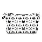 Pouch - Cats, Black & White Heads