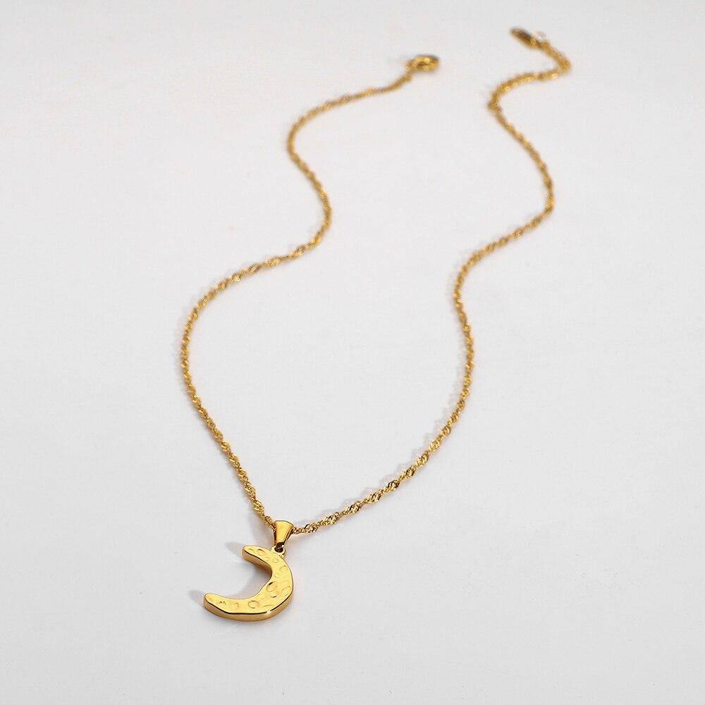 Hammer Moon Pendant Necklace