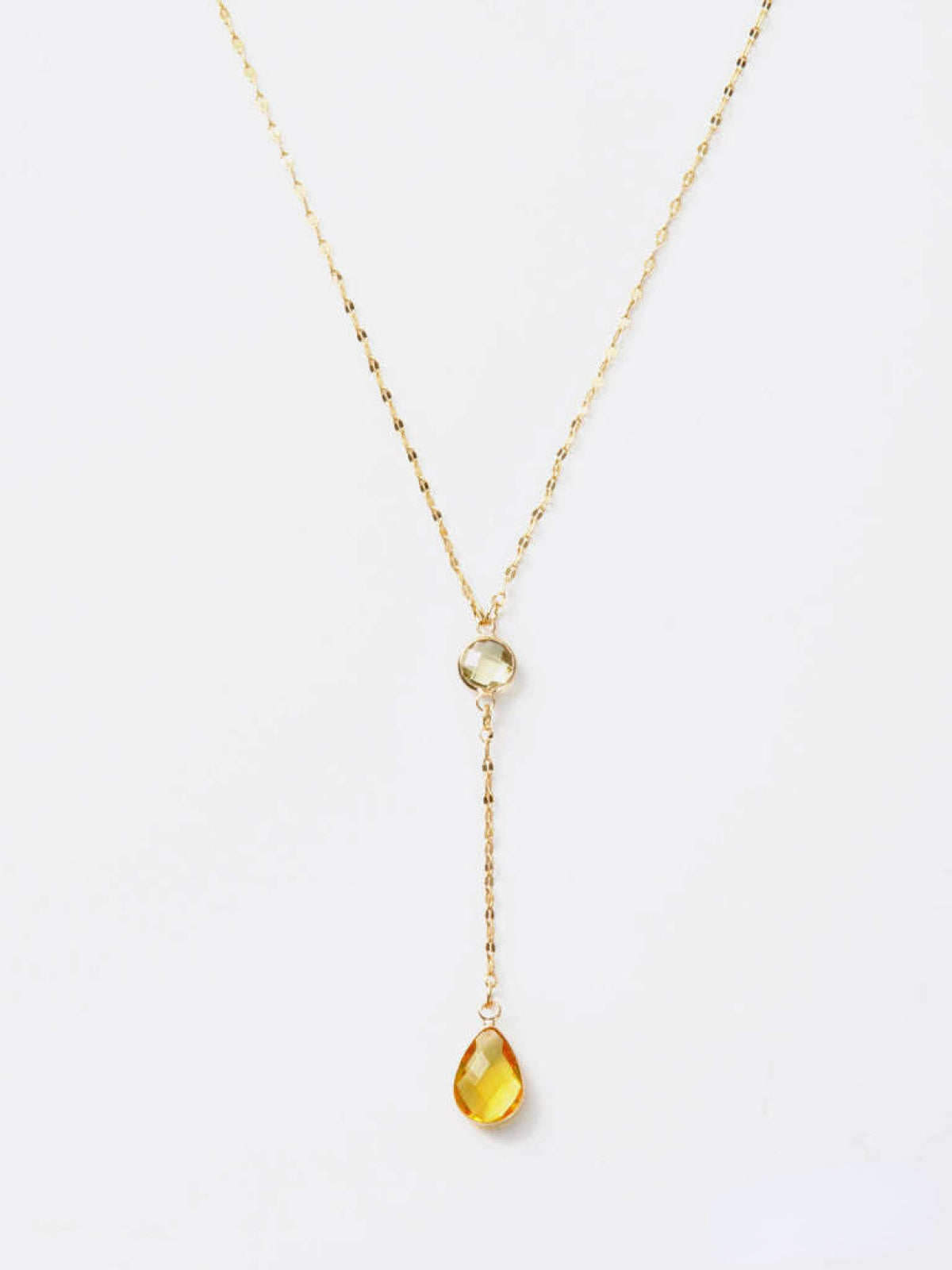 Melania Clara Crystal Connector and Pendant Y Necklace