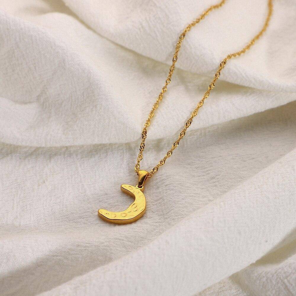 Hammer Moon Pendant Necklace