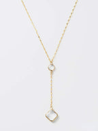 Melania Clara Crystal Connector and Pendant Y Necklace
