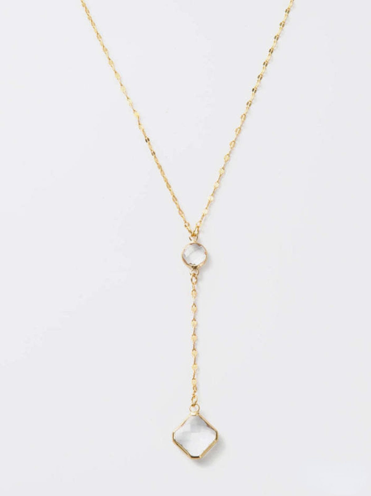 Melania Clara Crystal Connector and Pendant Y Necklace