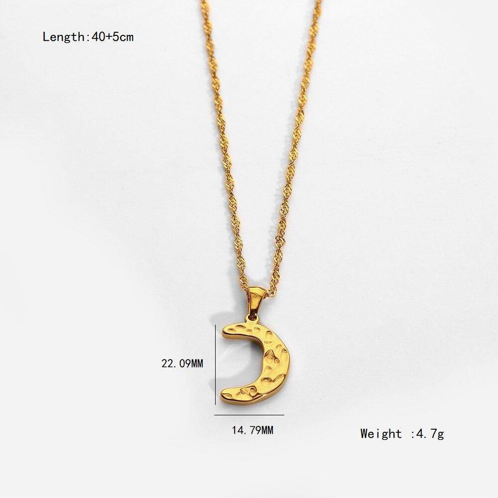 Hammer Moon Pendant Necklace