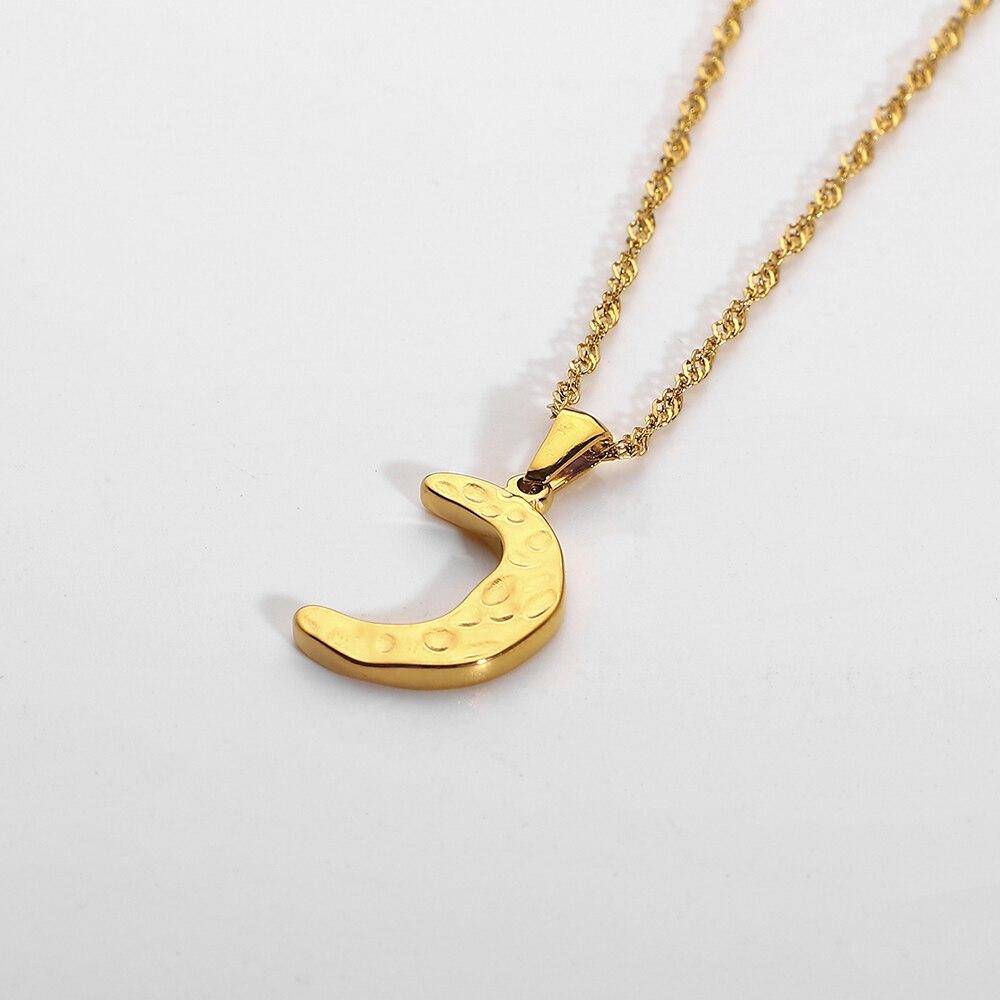 Hammer Moon Pendant Necklace