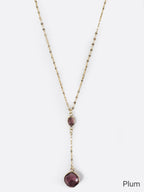 Melania Clara Crystal Connector and Pendant Y Necklace