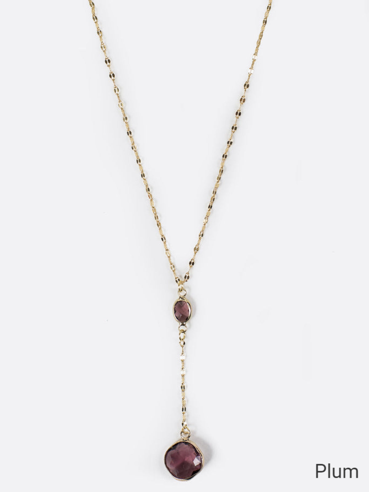 Melania Clara Crystal Connector and Pendant Y Necklace