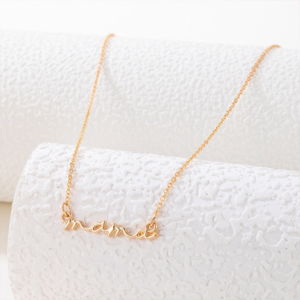 Mama Letters Pendant Necklace (U.S. Stock)