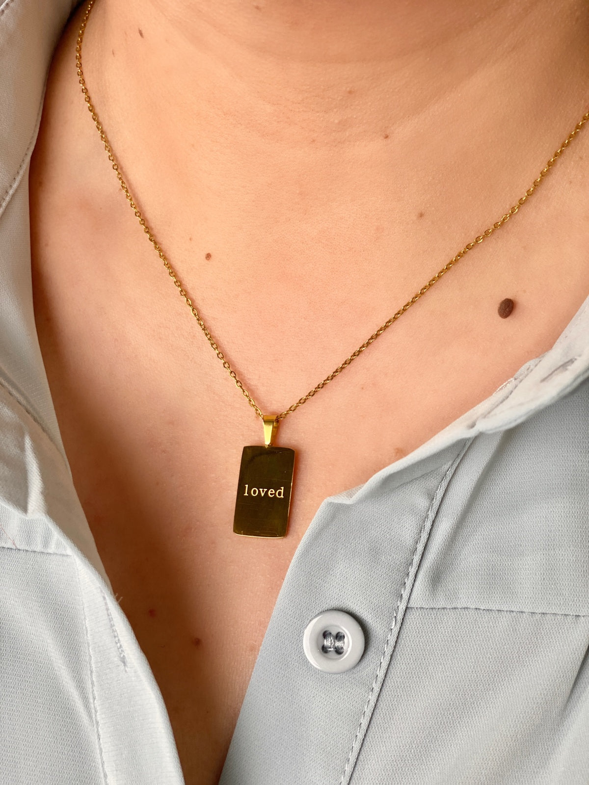 Loved Gold Pendant Necklace