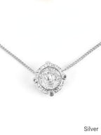 Melania Clara Matte Greek Goddess Medallion Pendant Necklace