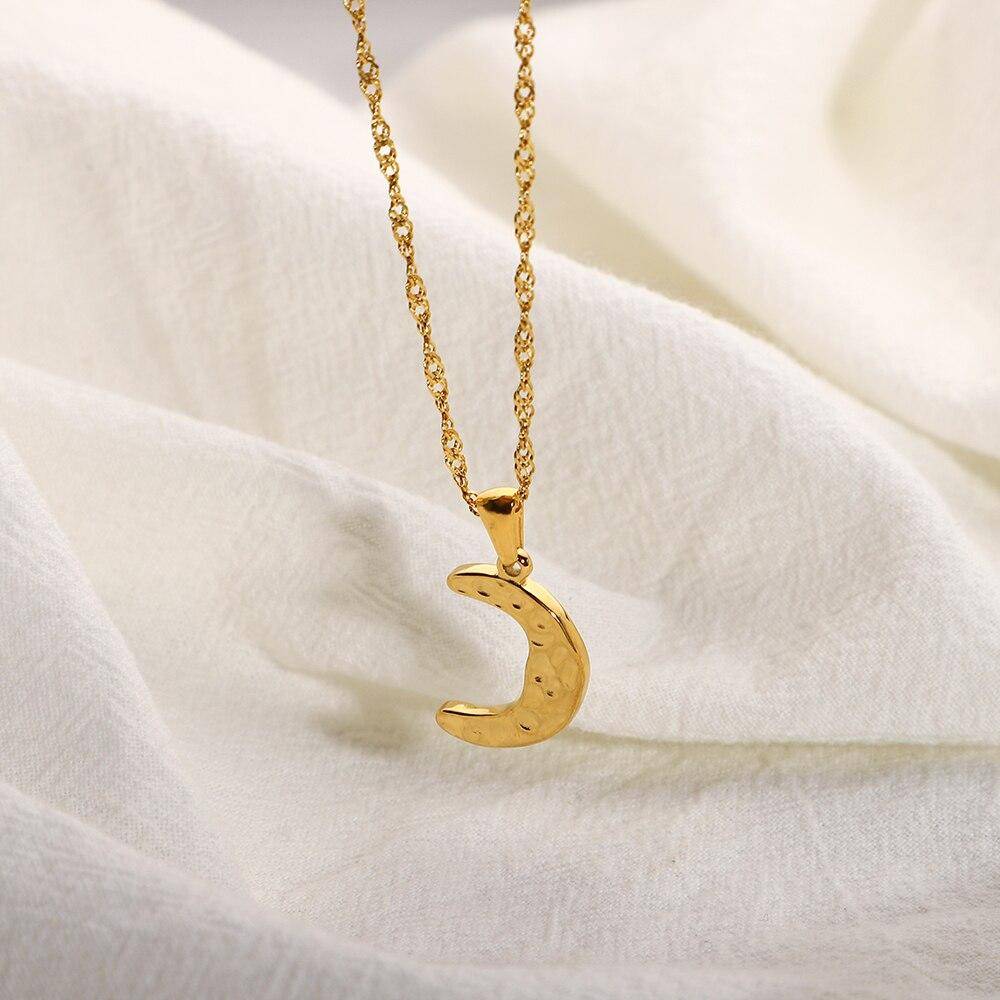 Hammer Moon Pendant Necklace