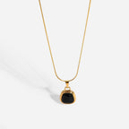 Black Zircon Luxury Pendant Necklace