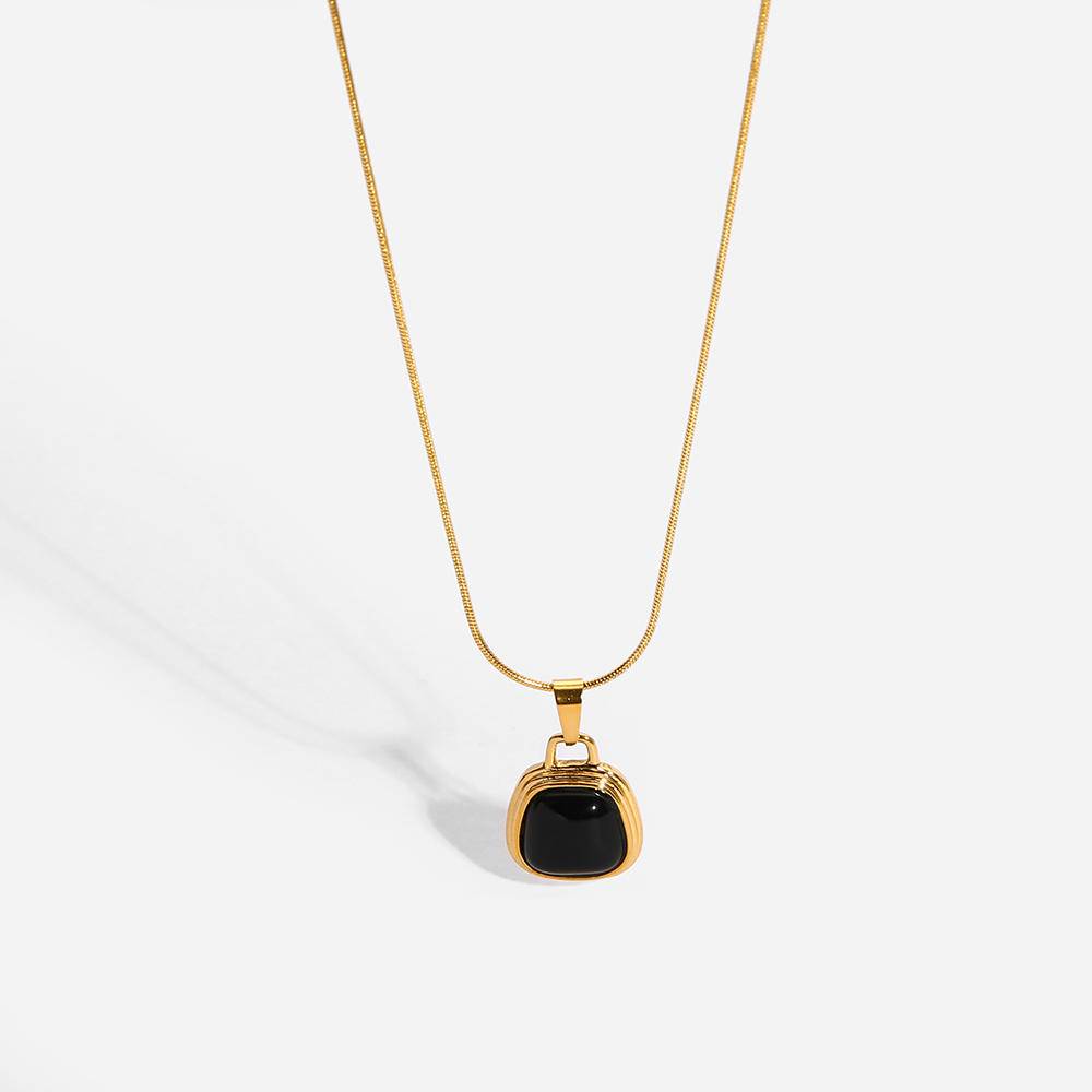 Black Zircon Luxury Pendant Necklace