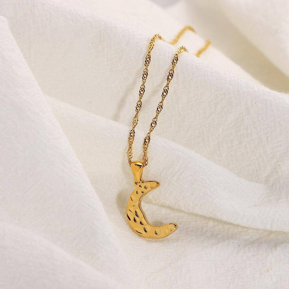 Hammer Moon Pendant Necklace