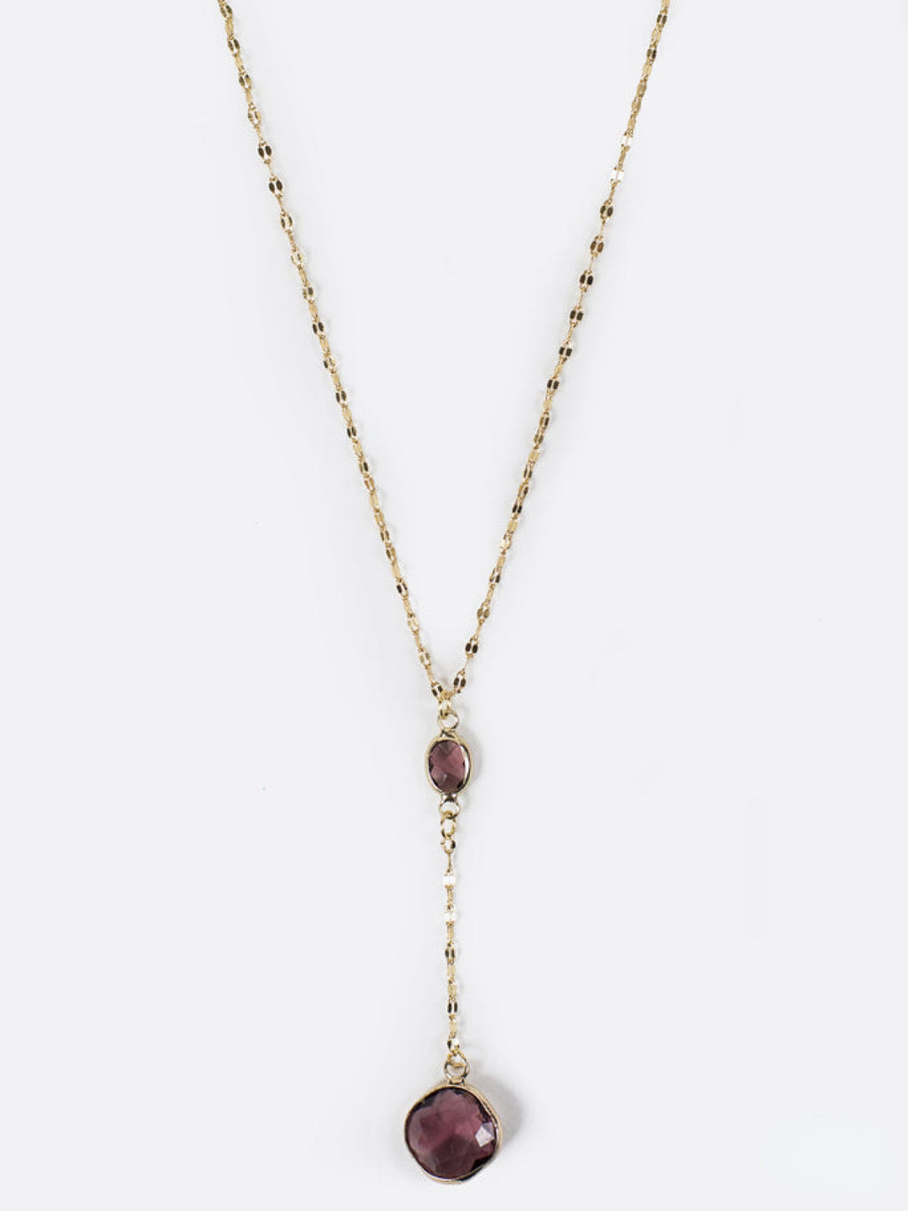 Melania Clara Crystal Connector and Pendant Y Necklace