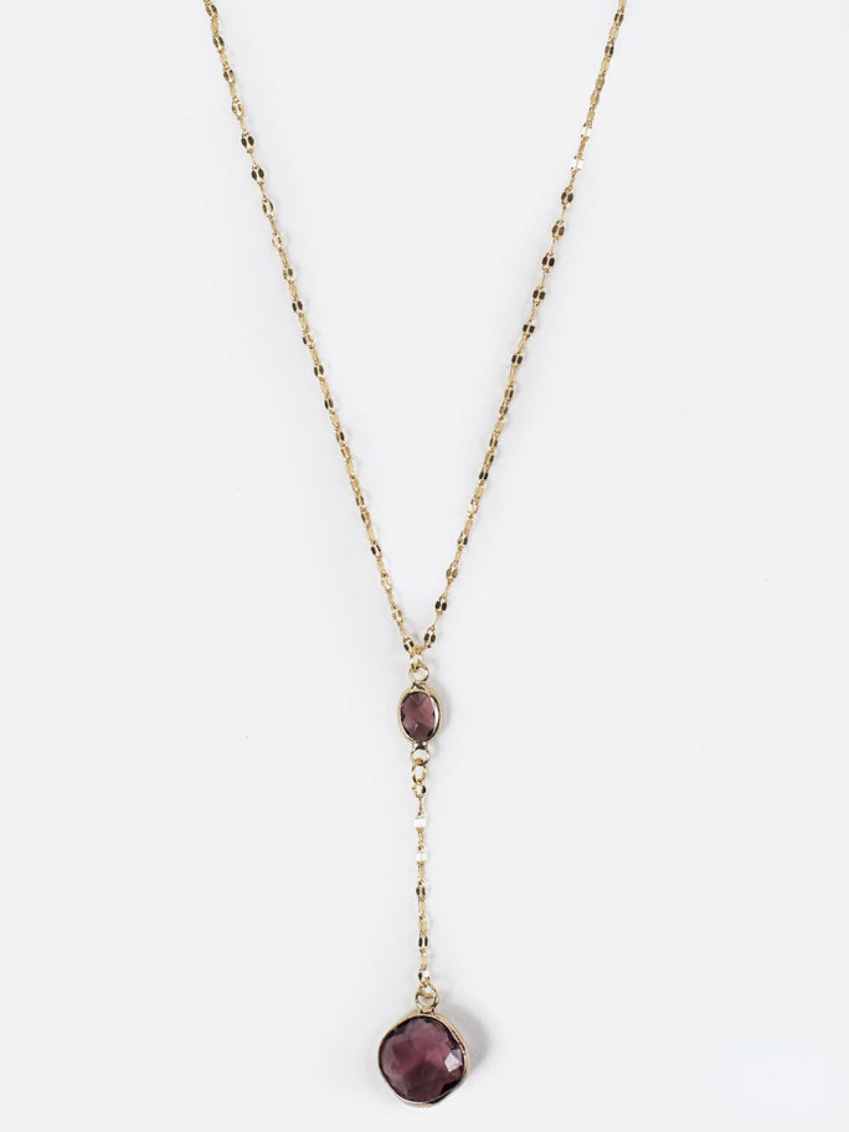 Melania Clara Crystal Connector and Pendant Y Necklace