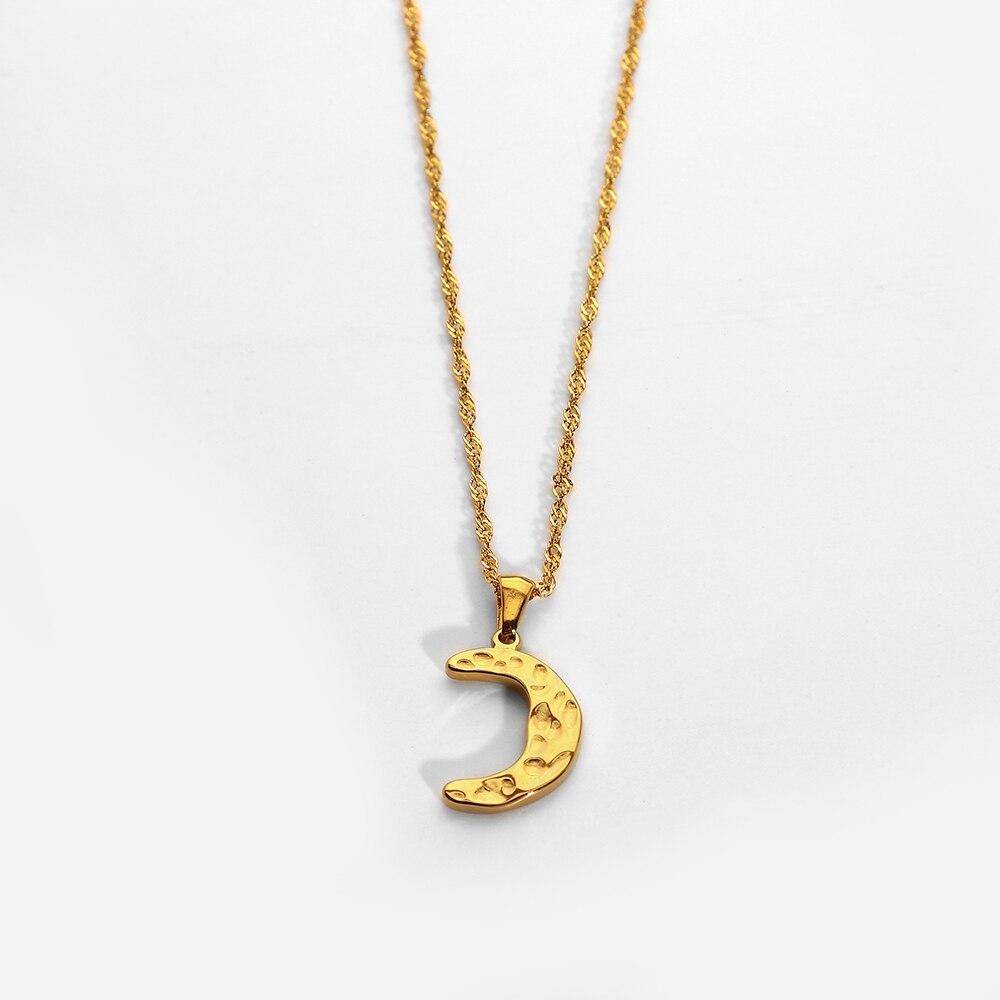 Hammer Moon Pendant Necklace