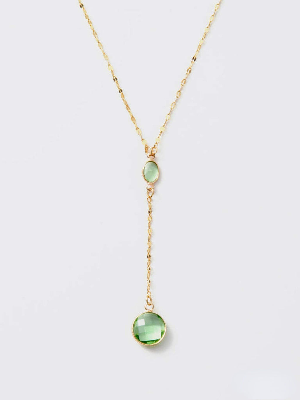 Melania Clara Crystal Connector and Pendant Y Necklace